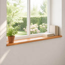 Vindueskarme 2 stk. Lys Brun 110 x 20 x 2 cm Solid bøg