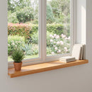 Vindueskarme 2 stk. Lys Brun 80x 25 x 2 cm Solid bøg
