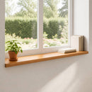 Vindueskarme 2 stk. Lys Brun 110 x 25 x 2 cm Solid bøg