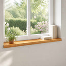 Vindueskarme 2 stk. Lys Brun 70 x 30 x 2 cm Solid bøg