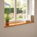 Vindueskarme 2 stk. Lys Brun 110 x 30 x 2 cm Solid bøg