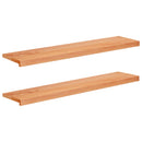 Vindueskarme 2 stk. Lakeret 110 x 25 x 2 cm Solid bøg