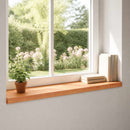 Vindueskarme 2 stk. Lakeret 100 x 30 x 2 cm Solid bøg