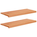 Vindueskarme 2 stk. Lakeret 100 x 40 x 2 cm Solid bøg