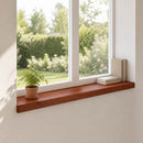 Vindueskarme 2 stk. Brun 80x 15 x 2 cm Solid bøg