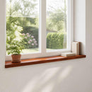 Vindueskarme 2 stk. Brun 140 x 15 x 2 cm Solid bøg