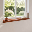 Vindueskarme 2 stk. Brun 100 x 20 x 2 cm Solid bøg