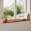 Vindueskarme 2 stk. Brun 140 x 25 x 2 cm Solid bøg