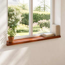 Vindueskarme 2 stk. Brun 110 x 30 x 2 cm Solid bøg