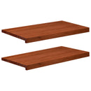 Vindueskarme 2 stk. Brun 80x 40 x 2 cm Solid bøg