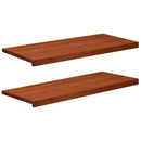 Vindueskarme 2 stk. Brun 90 x 40 x 2 cm Solid bøg
