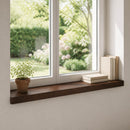 Vindueskarme 2 stk. Mørk Brun 90 x 15 x 2 cm Solid bøg