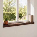 Vindueskarme 2 stk. Mørk Brun 100 x 20 x 2 cm Solid bøg