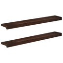 Vindueskarme 2 stk. Mørk Brun 100 x 20 x 2 cm Solid bøg