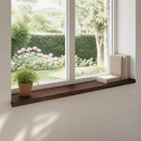 Vindueskarme 2 stk. Mørk Brun 160 x 30 x 2 cm Solid bøg