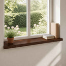 Vindueskarme 2 stk. Mørk Brun 90 x 40 x 2 cm Solid bøg