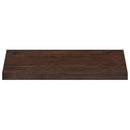 Vindueskarme 2 stk. Mørk Brun 80x 40 x 2 cm Solid bøg