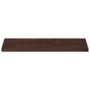 Vindueskarme 2 stk. Mørk Brun 110 x 40 x 2 cm Solid bøg