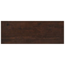 Vindueskarme 2 stk. Mørk Brun 110 x 40 x 2 cm Solid bøg