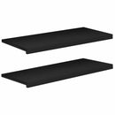 Vindueskarme 2 stk. Sort 100 x 40 x 2 cm Solid bøg