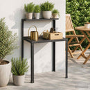 Plantebord 100 x 50 x 104 cm Pulverlakeret stål Sort
