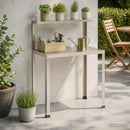 Plantebord 60 x 50 x 104 cm Rustfrit stål Sølv