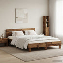 Sengestel Gammelt træ 140 x 190 cm Konstrueret træ