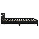 Sengestel Sort eg 140 x 190 cm Konstrueret træ