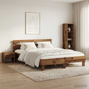 Sengestel Gammelt træ 135 x 190 cm Konstrueret træ