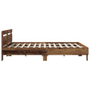 Sengestel Gammelt træ 135 x 190 cm Konstrueret træ
