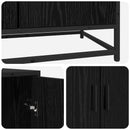 Sideboard Sort eg 134 x 35 x 76 cm Konstrueret træ
