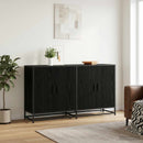 Sideboard Sort eg 134 x 35 x 76 cm Konstrueret træ