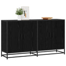 Sideboard Sort eg 134 x 35 x 76 cm Konstrueret træ