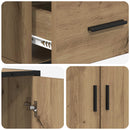 Sideboard Artisan-eg 92 x 35 x 76 cm Konstrueret træ