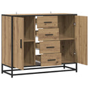 Sideboard Artisan-eg 92 x 35 x 76 cm Konstrueret træ