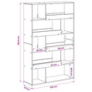 Boghylde Sort eg 100 x 33 x 156,5 cm Konstrueret træ