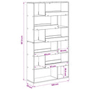 Boghylde Sort eg 100 x 33 x 156,5 cm Konstrueret træ