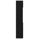 Opbevaringsskab med hylder Sort eg 70 x 42,5 x 225 cm