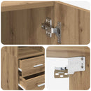 Opbevaringsskab med hylder Artisan-eg 70 x 42,5 x 225 cm