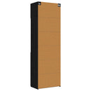 Opbevaringsskab med hylder Sort eg 70 x 42,5 x 225 cm