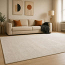 Tæppe Cremefarvet 300 x 400 cm 100% polyester 3 mm Vaskbar
