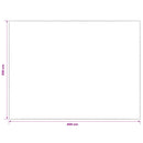 Tæppe Cremefarvet 300 x 400 cm 100% polyester 3 mm Vaskbar