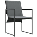 Have Spisebordssæt 5 pcs Sort og Anthracit 140 x 70 x 73 cm