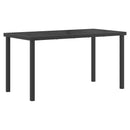 Have Spisebordssæt 5 pcs Sort og Anthracit 140 x 70 x 73 cm