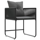 Have Spisebordssæt 5 pcs Sort og Anthracit 80 x 80 x 73 cm