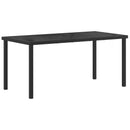 Have Spisebordssæt 9 pcs Sort og Anthracit 160 x 80 x 73 cm