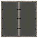 Udendørs spise sæt 3 stk. Grå polyrattan