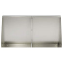 Støttemur 4 stk. 40 x 12 x 30 cm Rustfrit stål Sølv