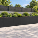 Støttemur 4 stk. 40 x 12 x 40 cm Stål Sort