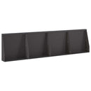 Støttemur 4 stk. 40 x 12 x 40 cm Stål Sort